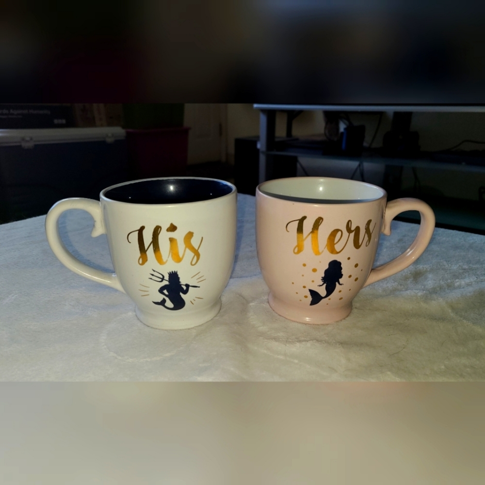 His & Hers Mermaid Mug Set